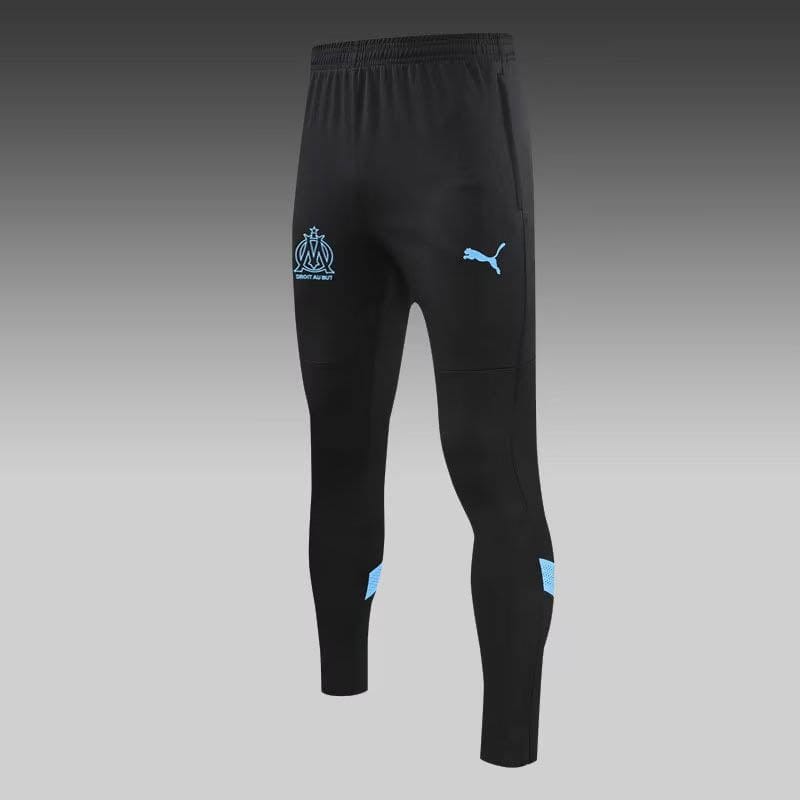 2022/2023 Olympique de Marseille Half-Pull Training Suit Black Football Jersey