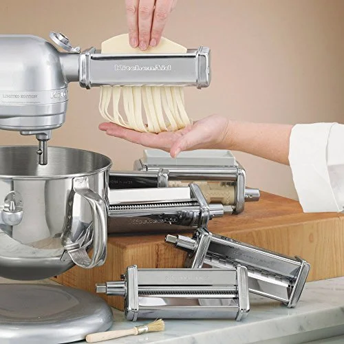 Restored Kitchenaid KPRA Pasta Roller and cutter for Spaghetti and Fettuccine (Refurbished)