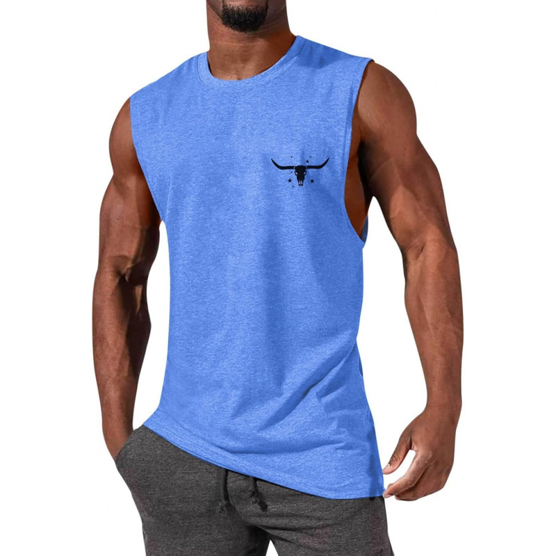 Men's Tank Tops Sleeveless Tee Shirts Casual Summer
