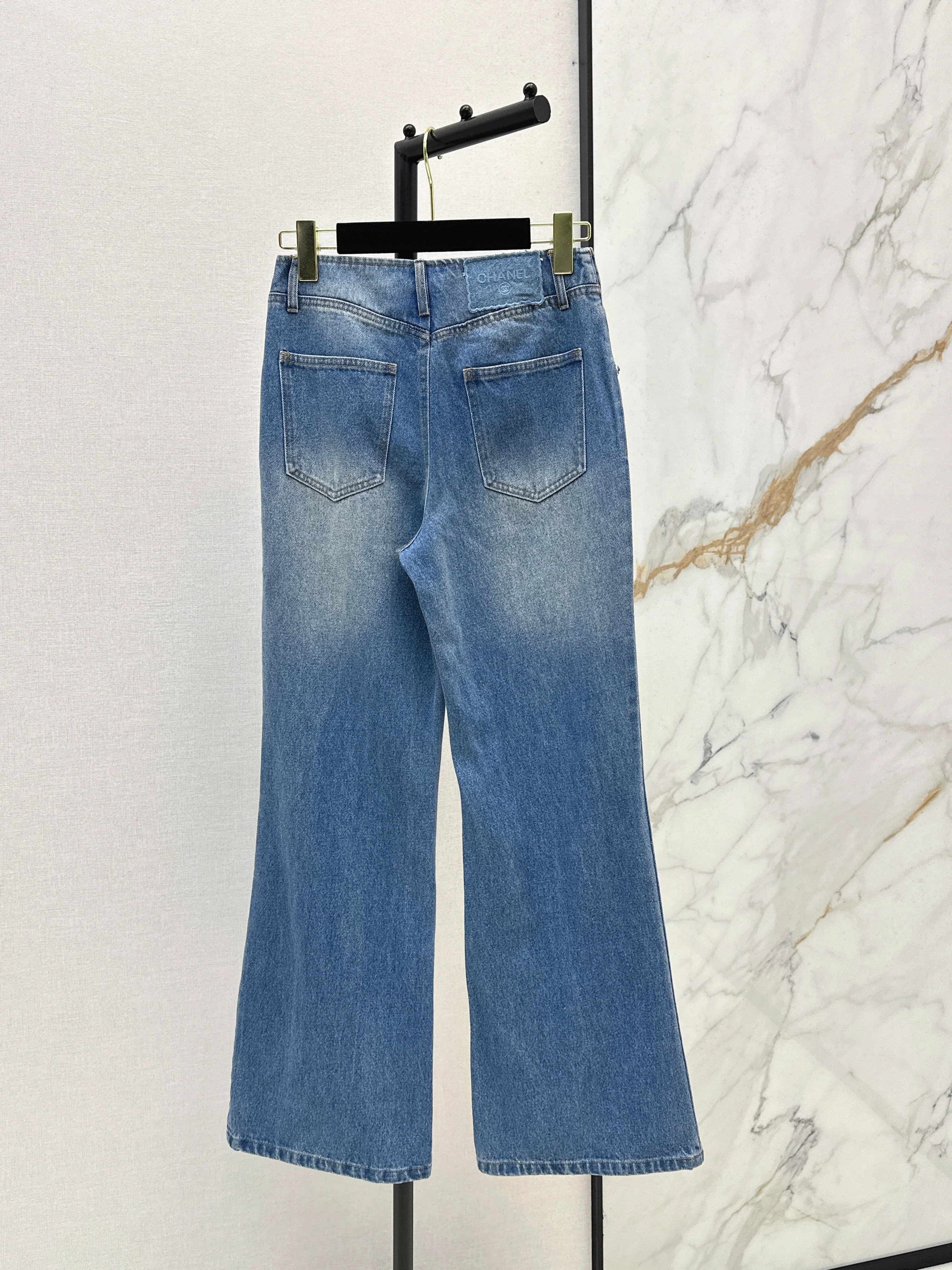 26SS Latest Spring/Summer Distressed Washed Denim Jeans