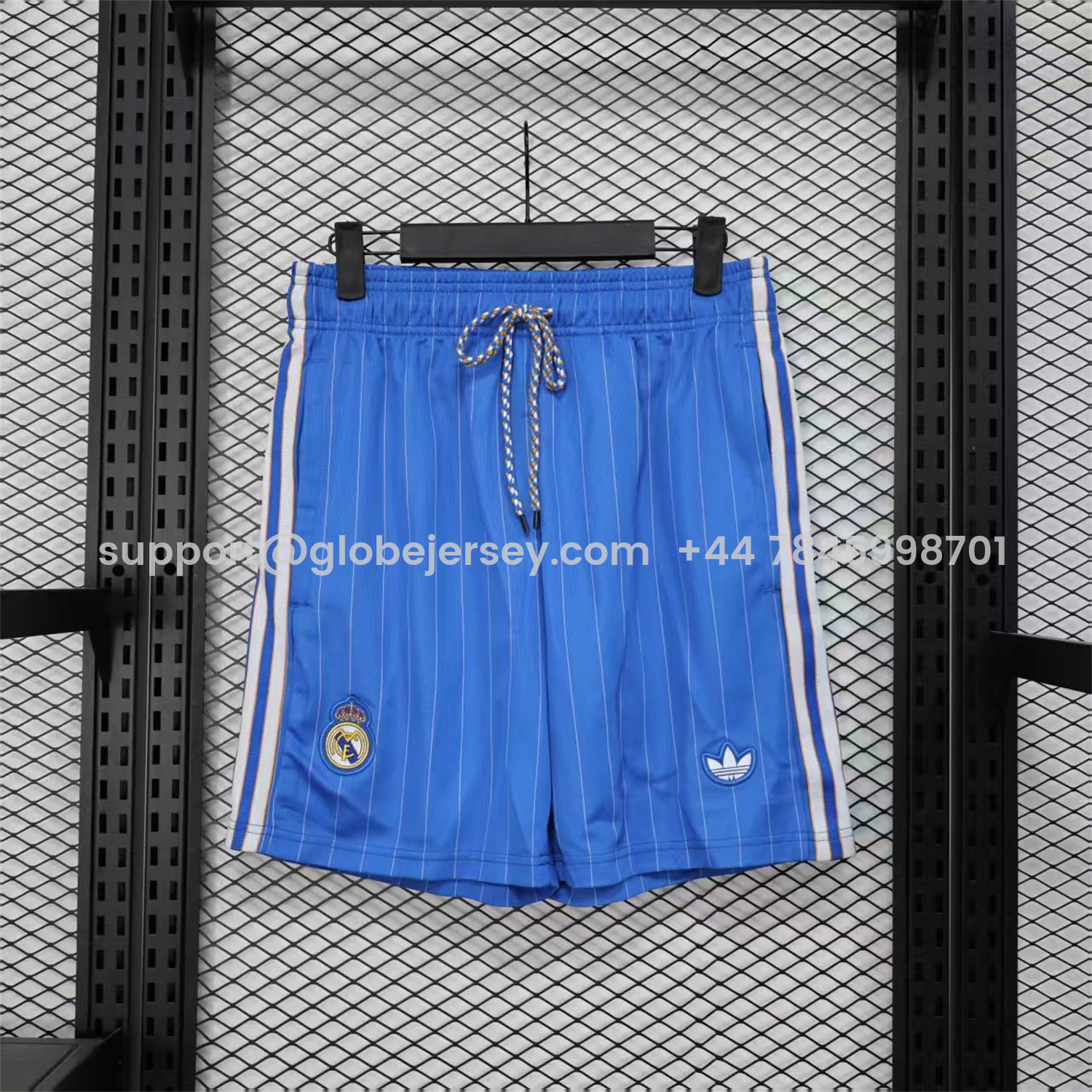 Real Madrid 25-26 Trefoil Blue Travel Shorts - Player Version