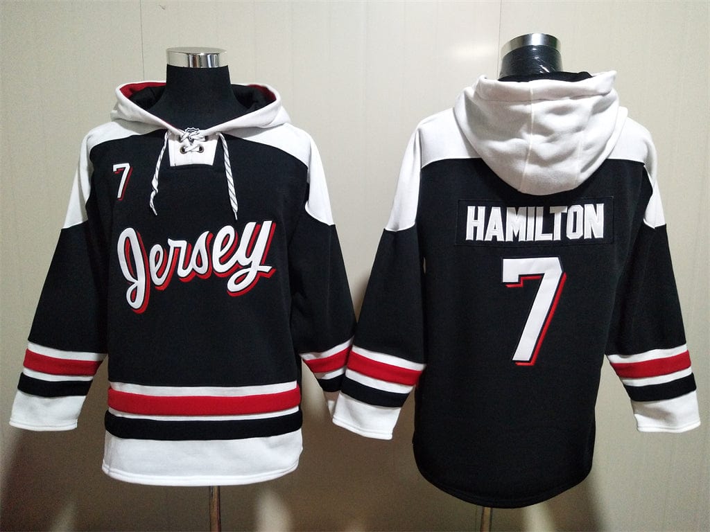 New Jersey Devils Hoodie #7 HAMILTON(Black)