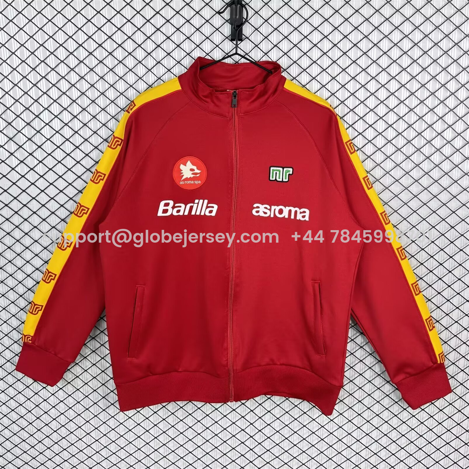 Retro AS Roma 1988-89 Home Windbreaker