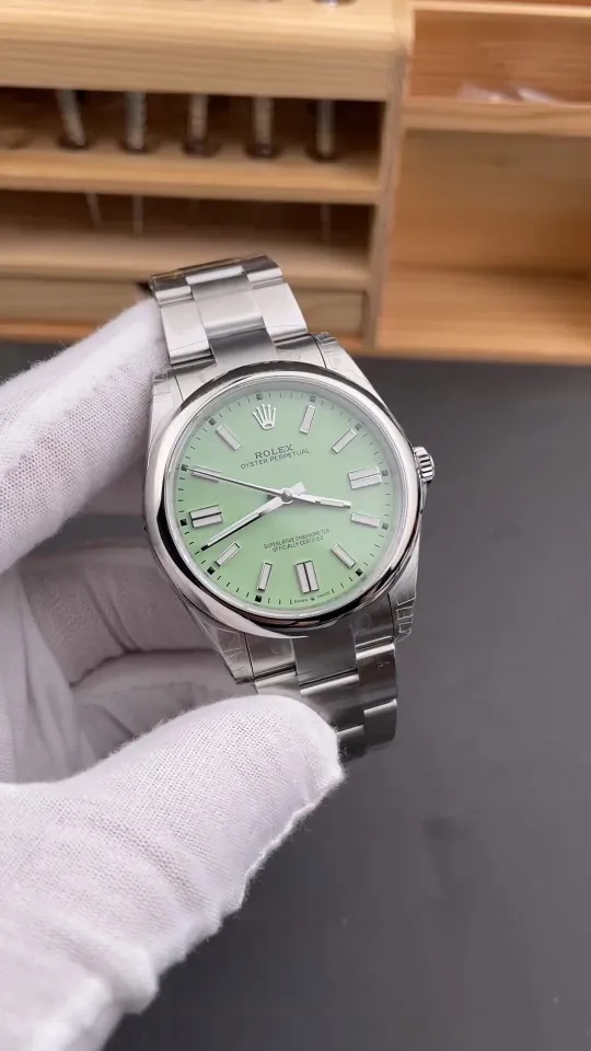 Rolex Oyster Perpetual Avocado Green 41mm