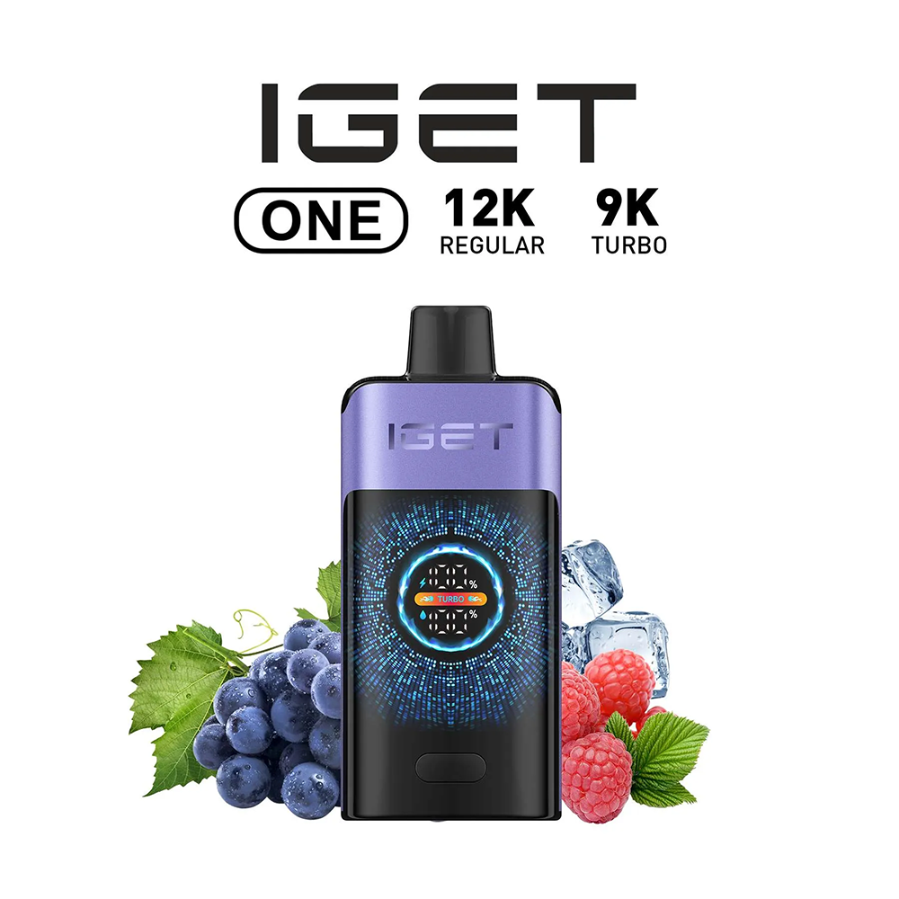 IGET ONE 12000 Puffs - Raspberry Grape Ice
