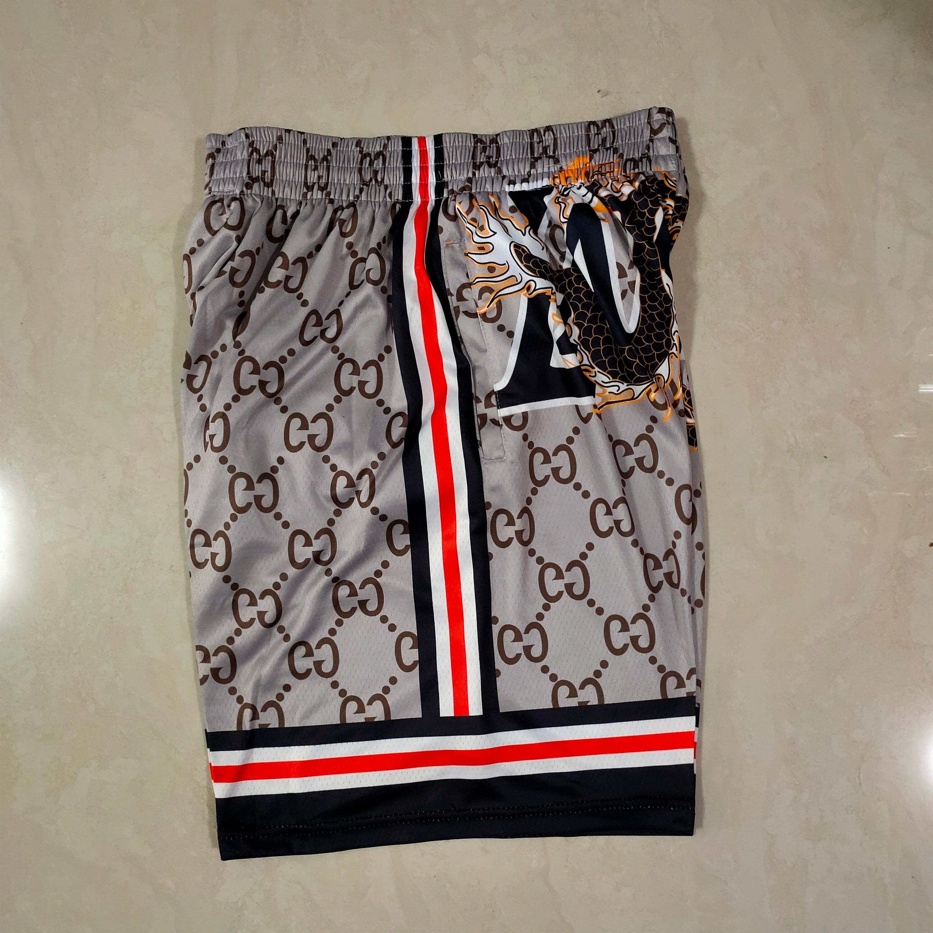 Los Angeles Lakers James mitchell&ness Chinese element Longxingtianxia pocket pants