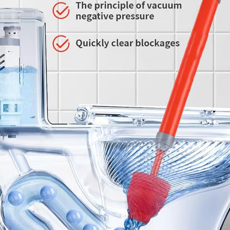 High-Pressure Plunger for Toilets & Drains