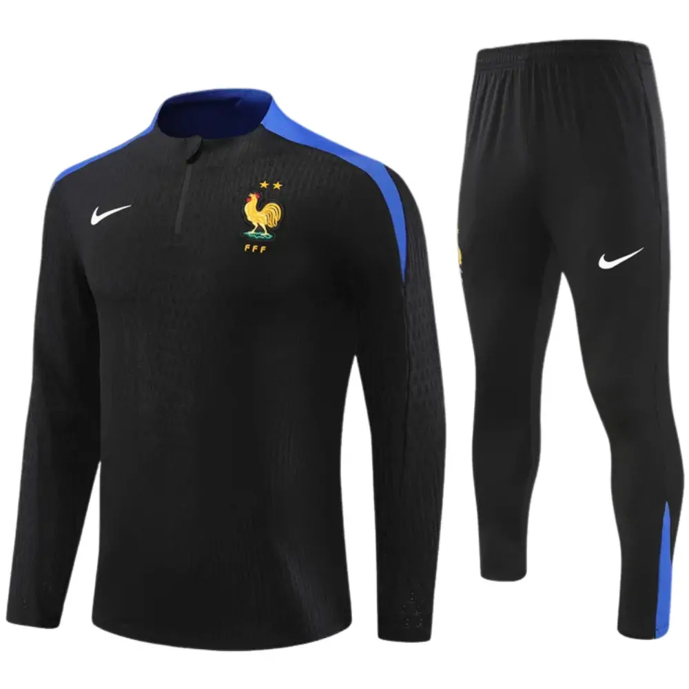 2024-25 New Season France Black Kids Training Jersey