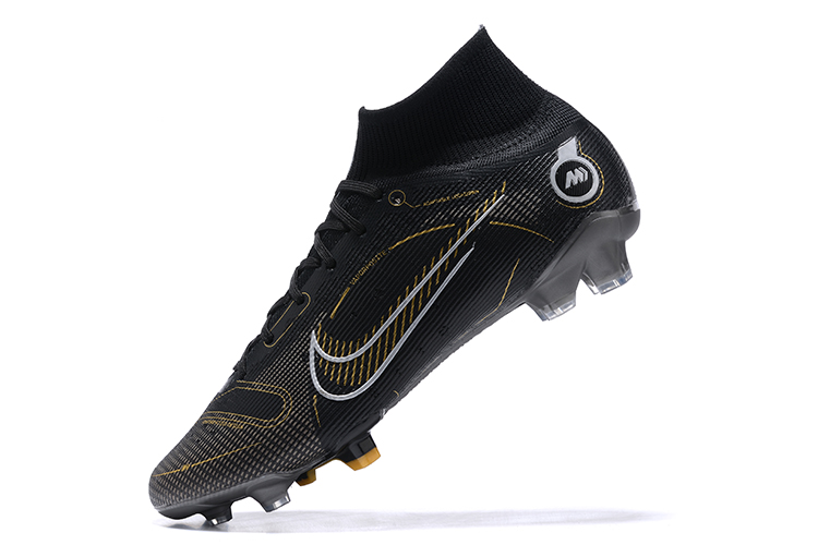 Assassin XIV Half High Top Black Shadow Series Fully Knitted Waterproof FG Football Shoes