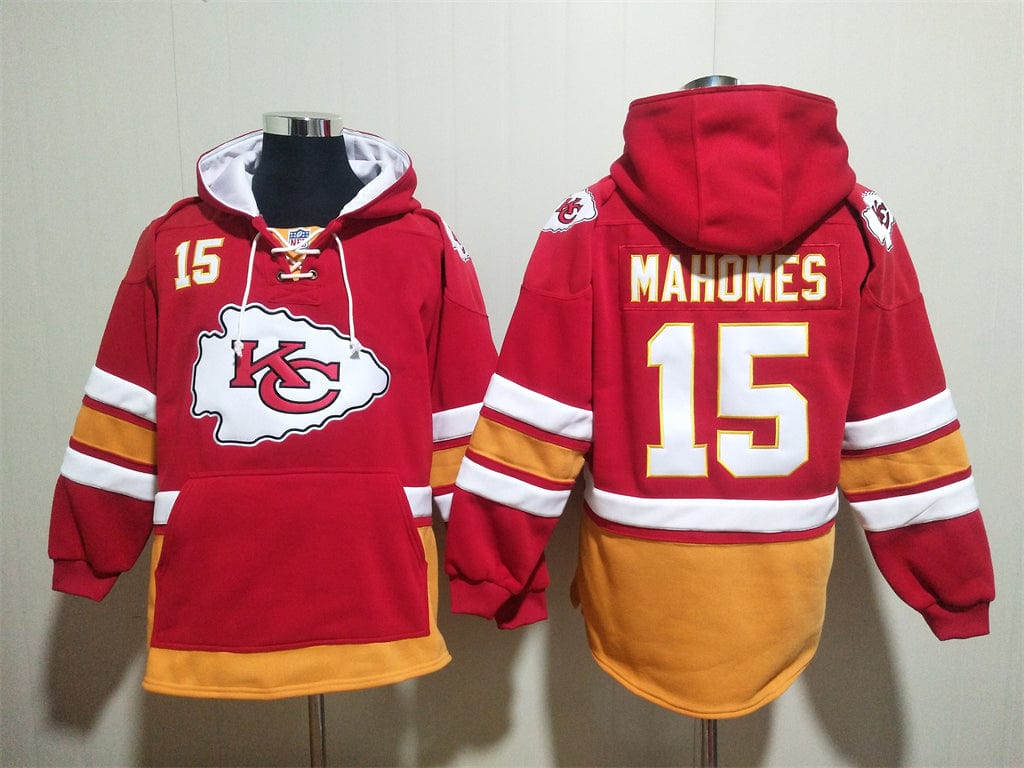 Kansas City Chiefs Hoodie #15 MAHOMES with Pockets
