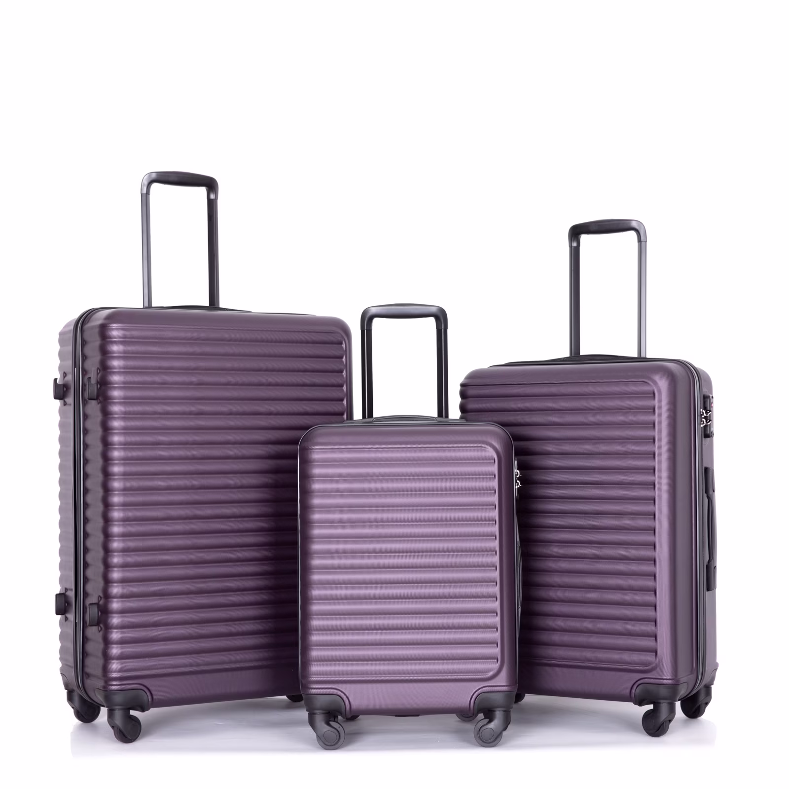 3 Pieces Luggage Sets, Expandable ABS Hardshell Clearance Luggage, Hardside Lightweight Durable Suitcase Sets with Two Hooks, Spinner Wheels and TSA Lock, 20in/24in/28in Travel Suitcase, Turquoise