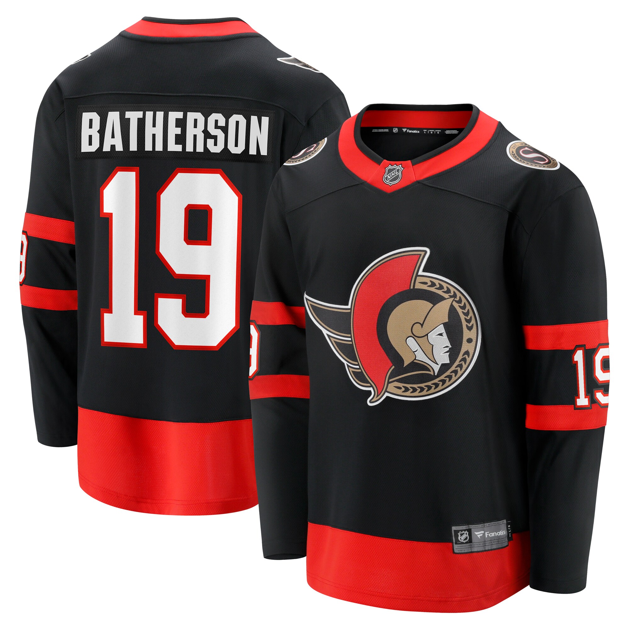 Drake Batherson Ottawa Senators Fanatics Home Breakaway Jersey – Black