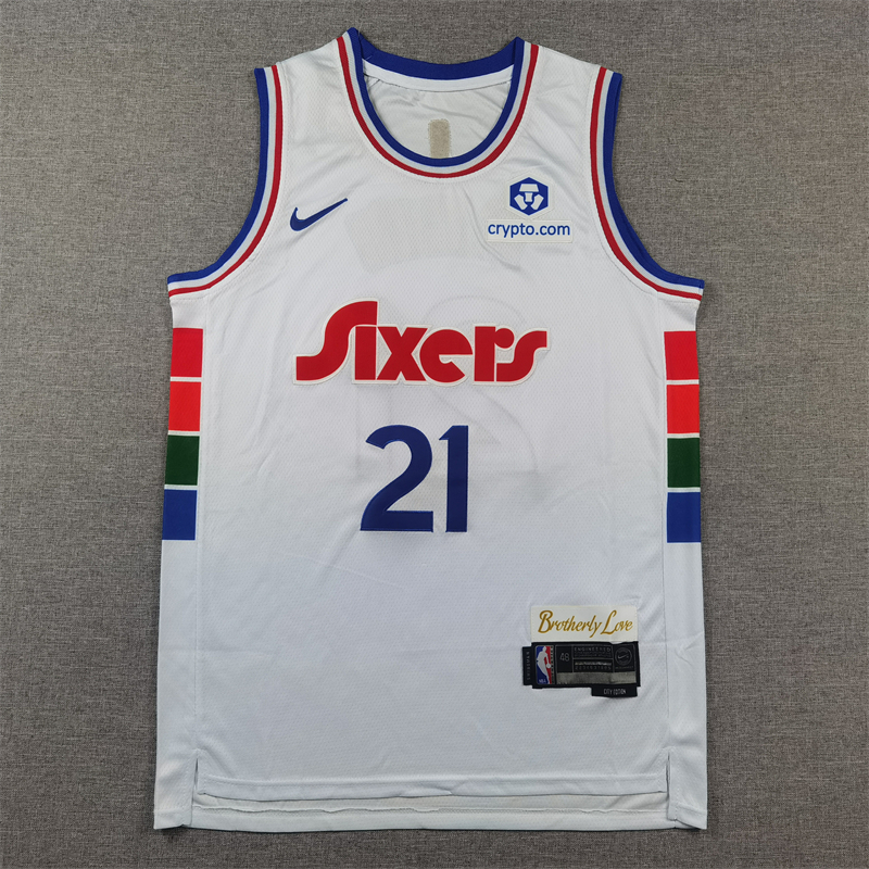 Unisex Philadelphia 76ers 2024/25 Embroidered Swingman Jersey City Edition