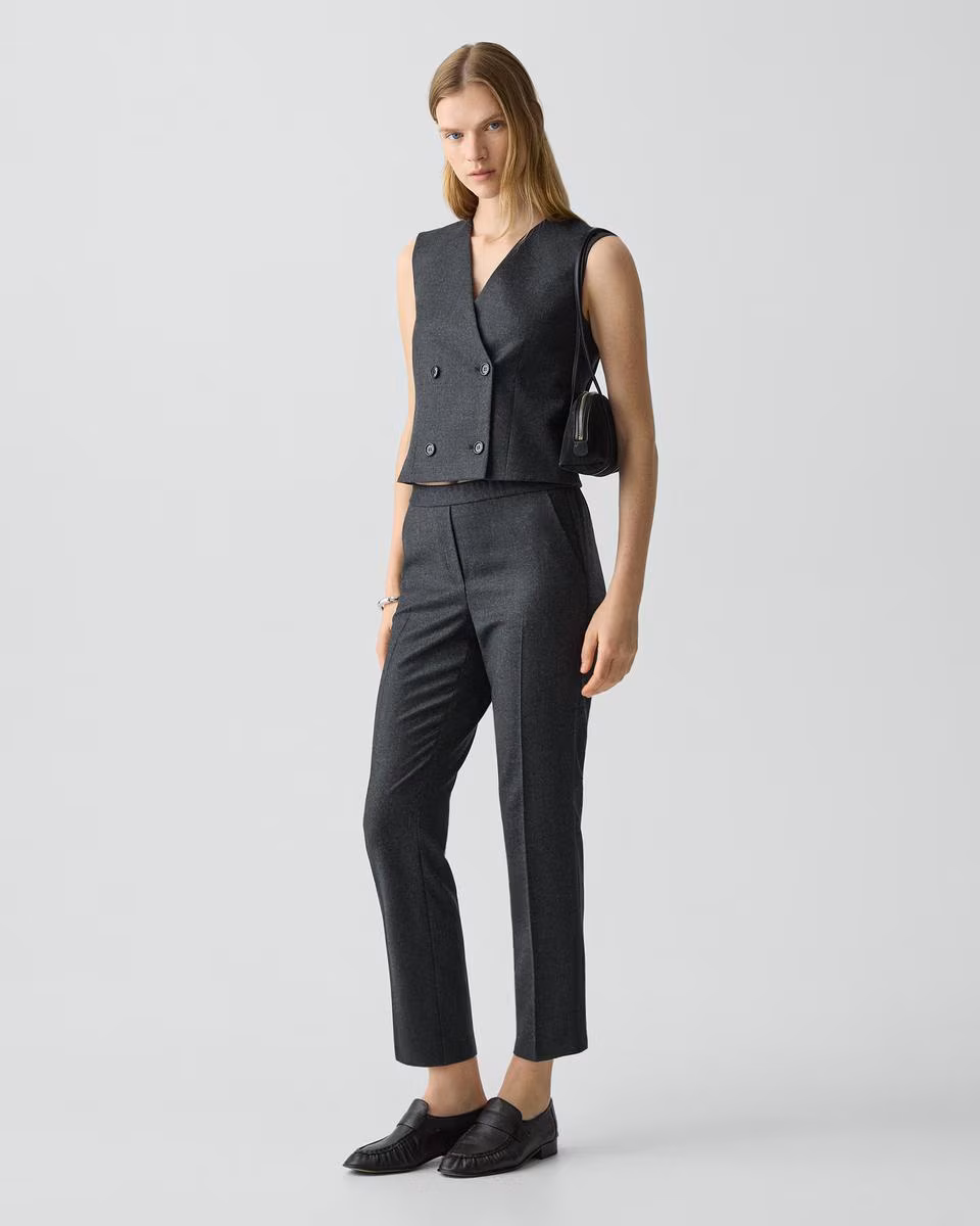 Treeca Pull-On Pant in Sleek Flannel