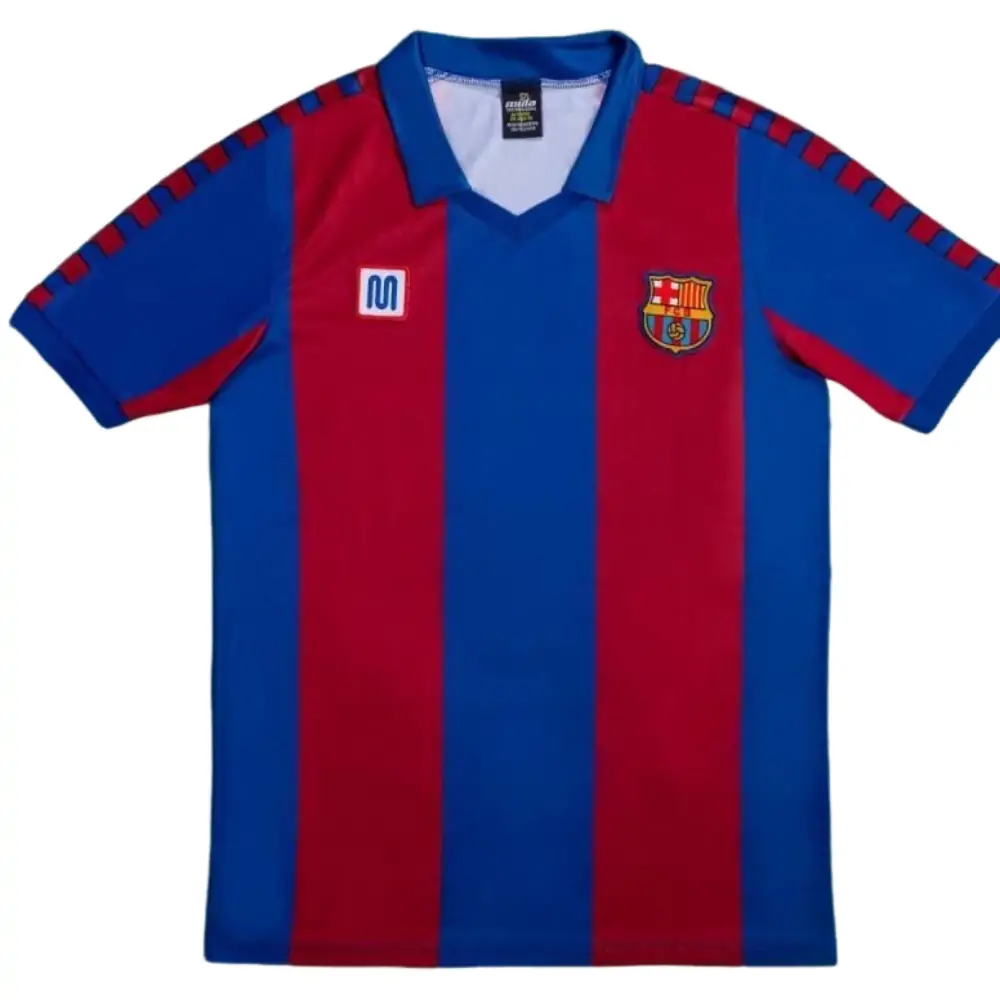 1982-84 Barcelona Retro Home Kit - Short Sleeve Fans Edition