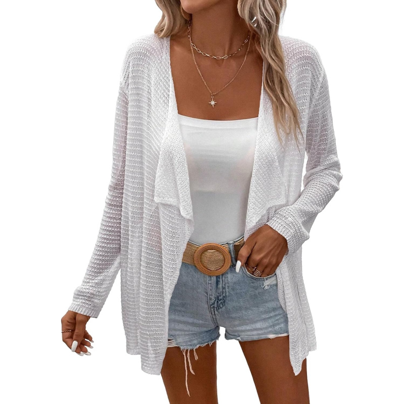 Women's Lightweight Crochet Cardigan