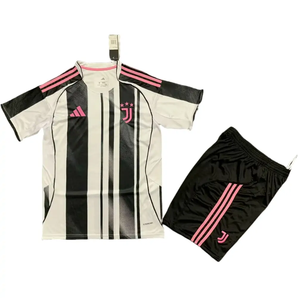 2025-26 Juventus Home Kit - Jersey - Kids Edition