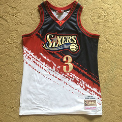 Allen Iverson Philadelphia 76ers 3 White MN