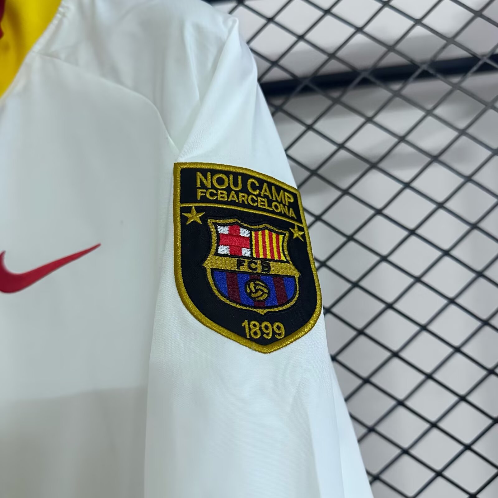 2025/26 Barcelona Retro Edition Waterproof Windbreaker