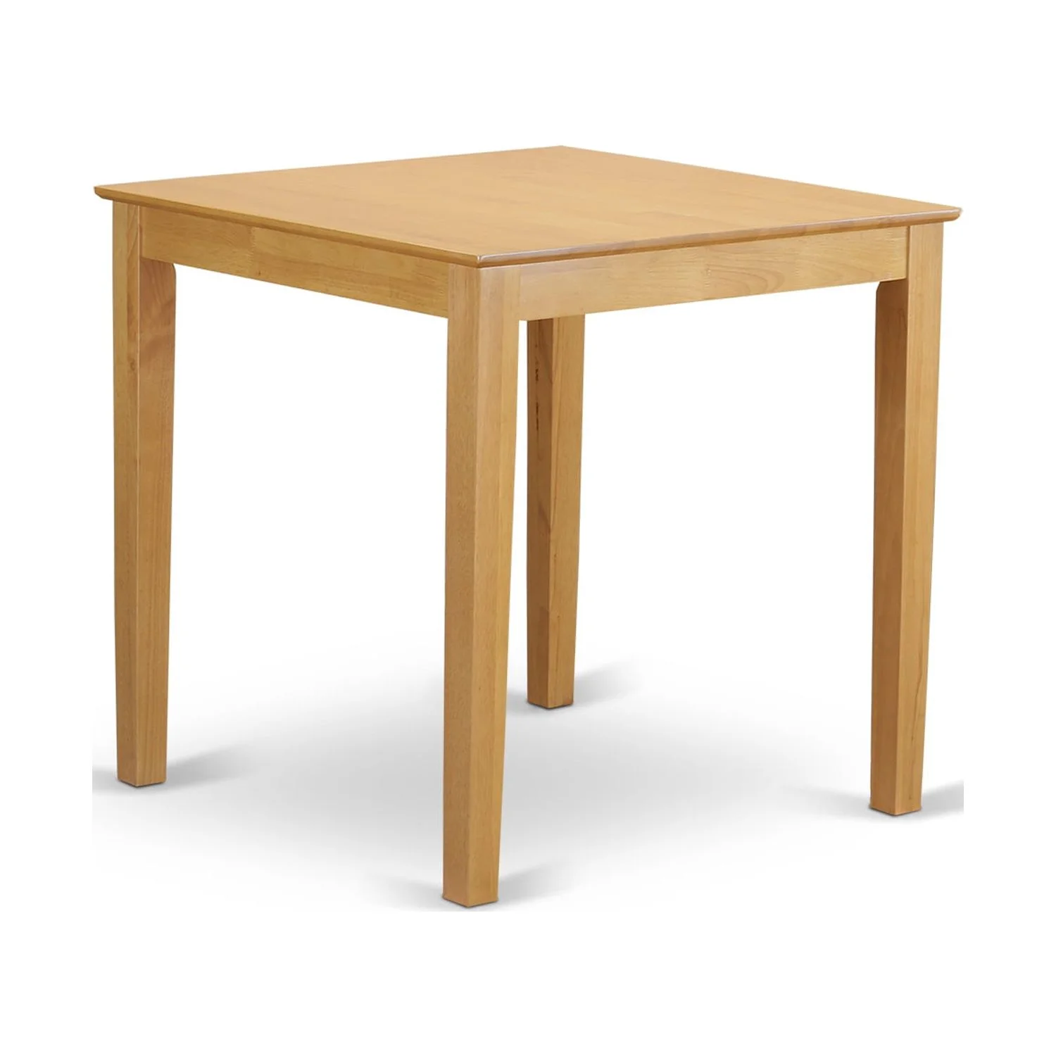 East West Furniture PBCF5-OAK-W Counter Height High Top Table & 4 Chairs, Oak