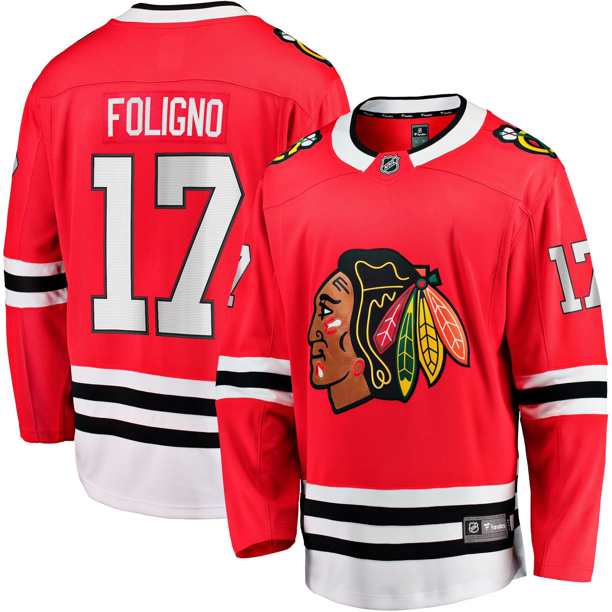Nick Foligno Chicago Blackhawks Fanatics Home Breakaway Jersey – Red