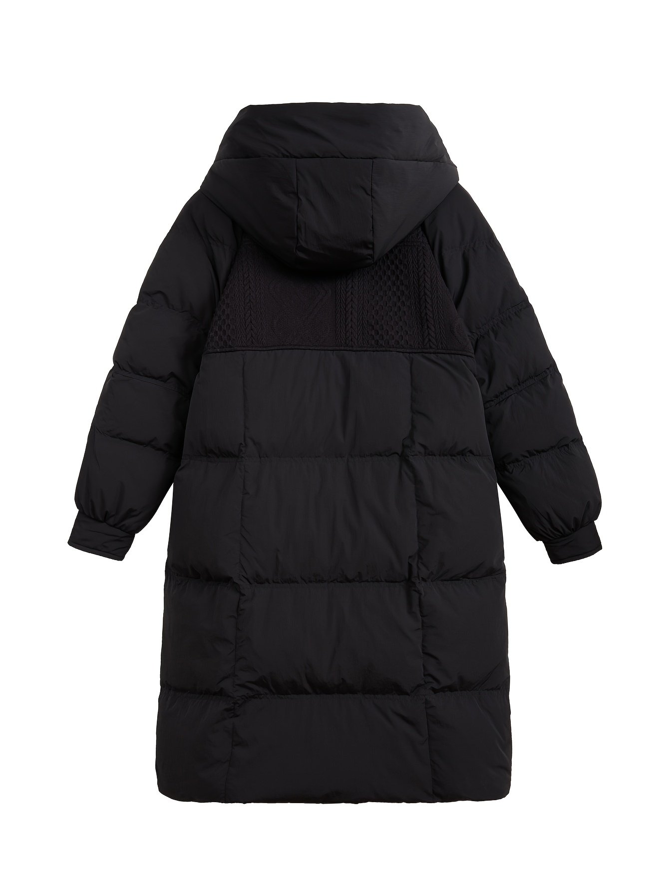 ZIHAN Women’s Luxe Duck Down Puffer Coat – Long, Warm & Thick Winter Jacket in Solid Color