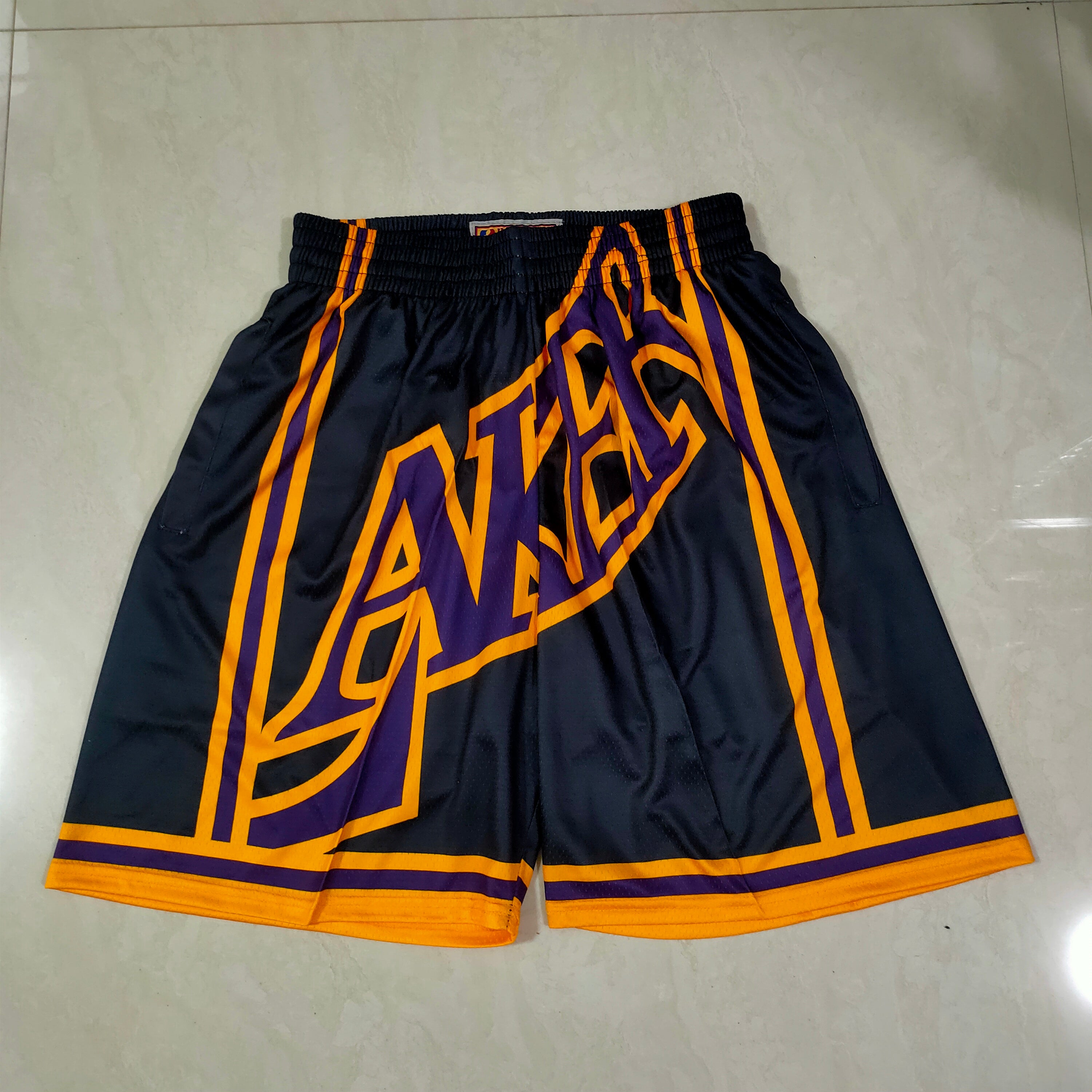 Los Angeles Lakers black mitchell&ness pocket pants