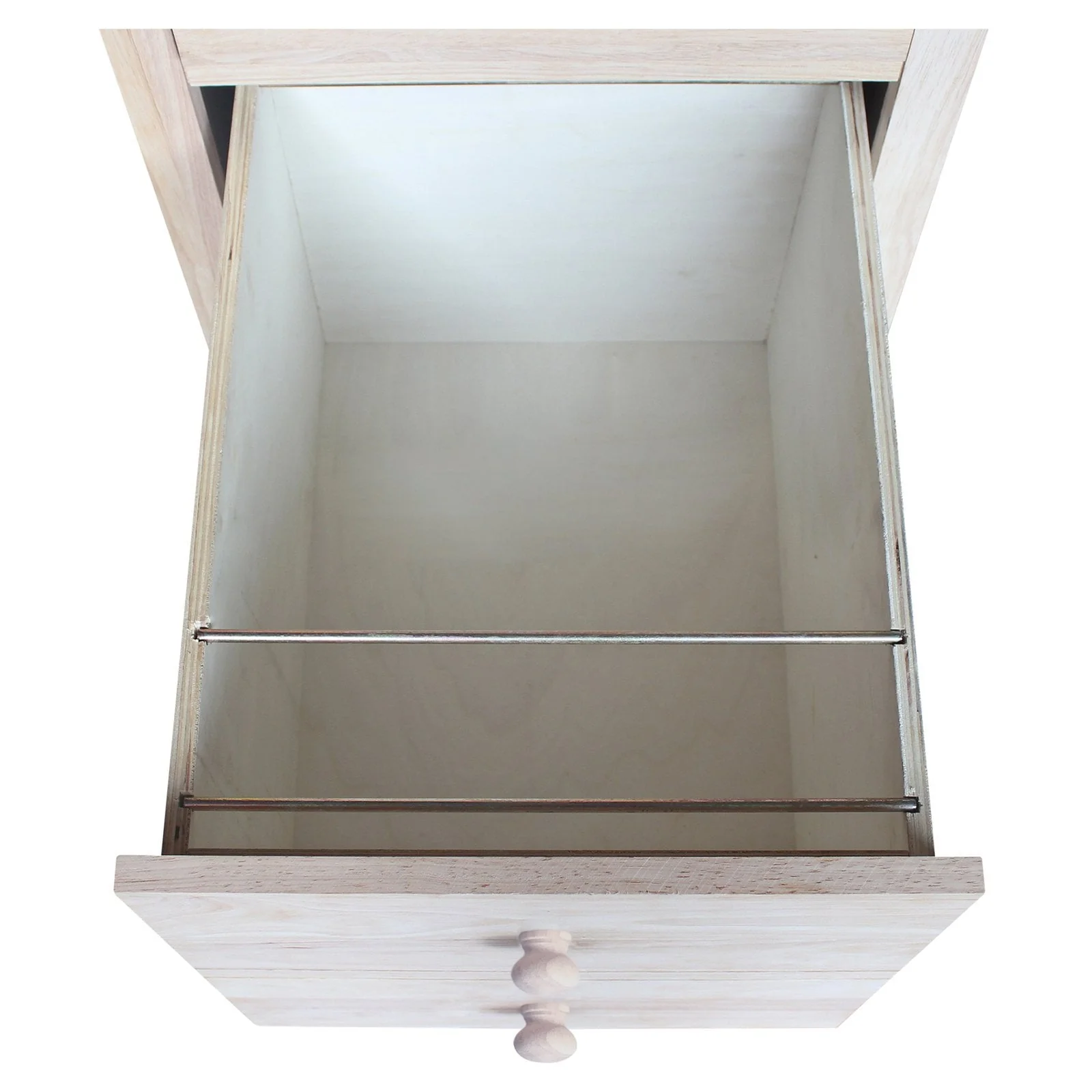 International Concepts 2 Drawer File Cabinet with Wood Hardware