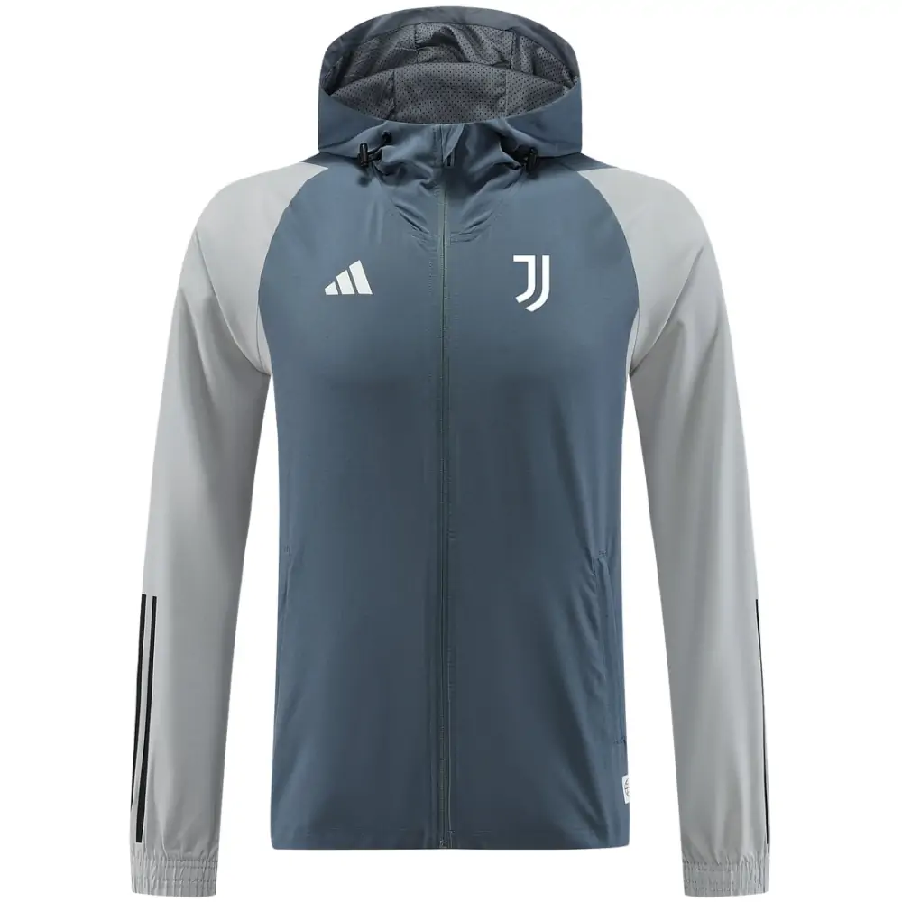 2023/2024 Juventus gray long-sleeved windbreaker