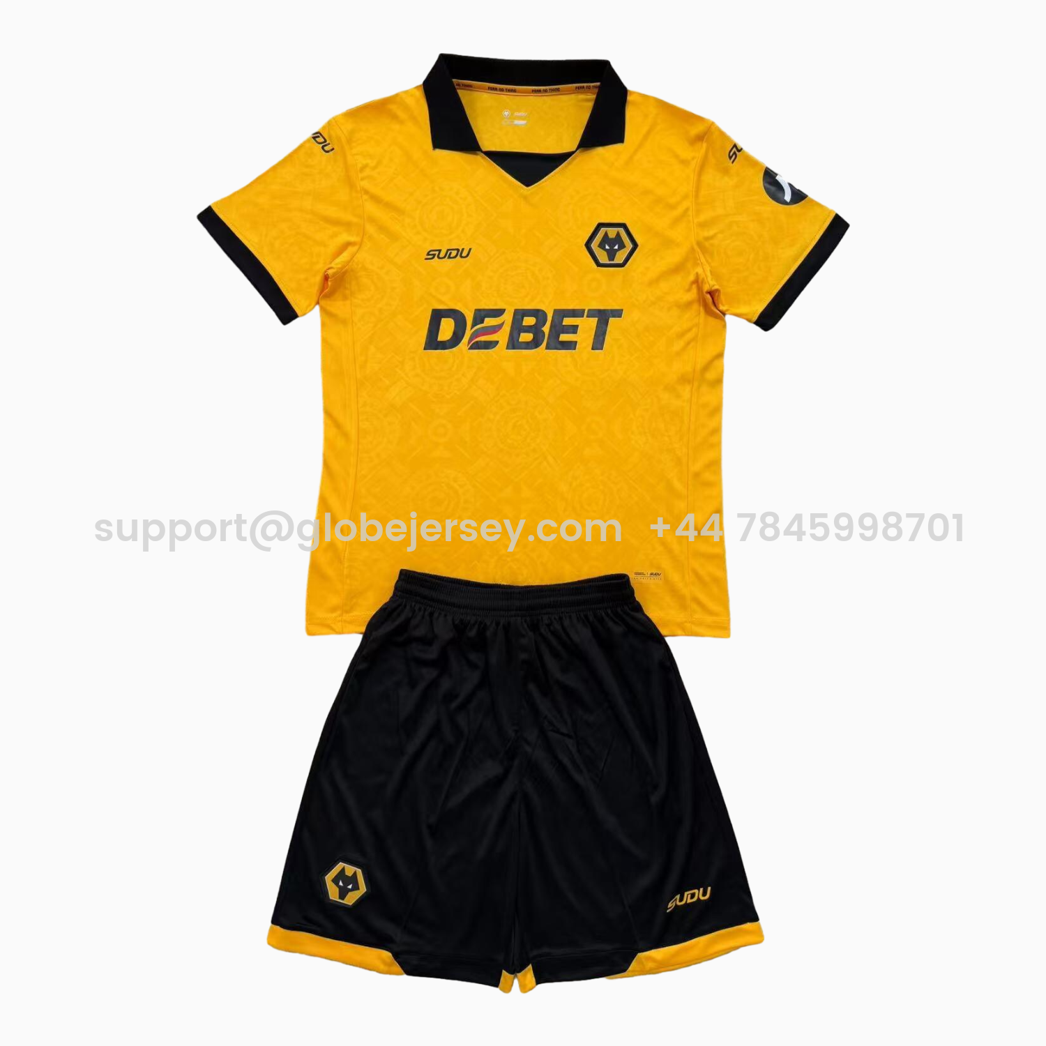 Wolverhampton Wanderers Wolves 25-26 Home Men's Adult Jersey Set - Fans Version