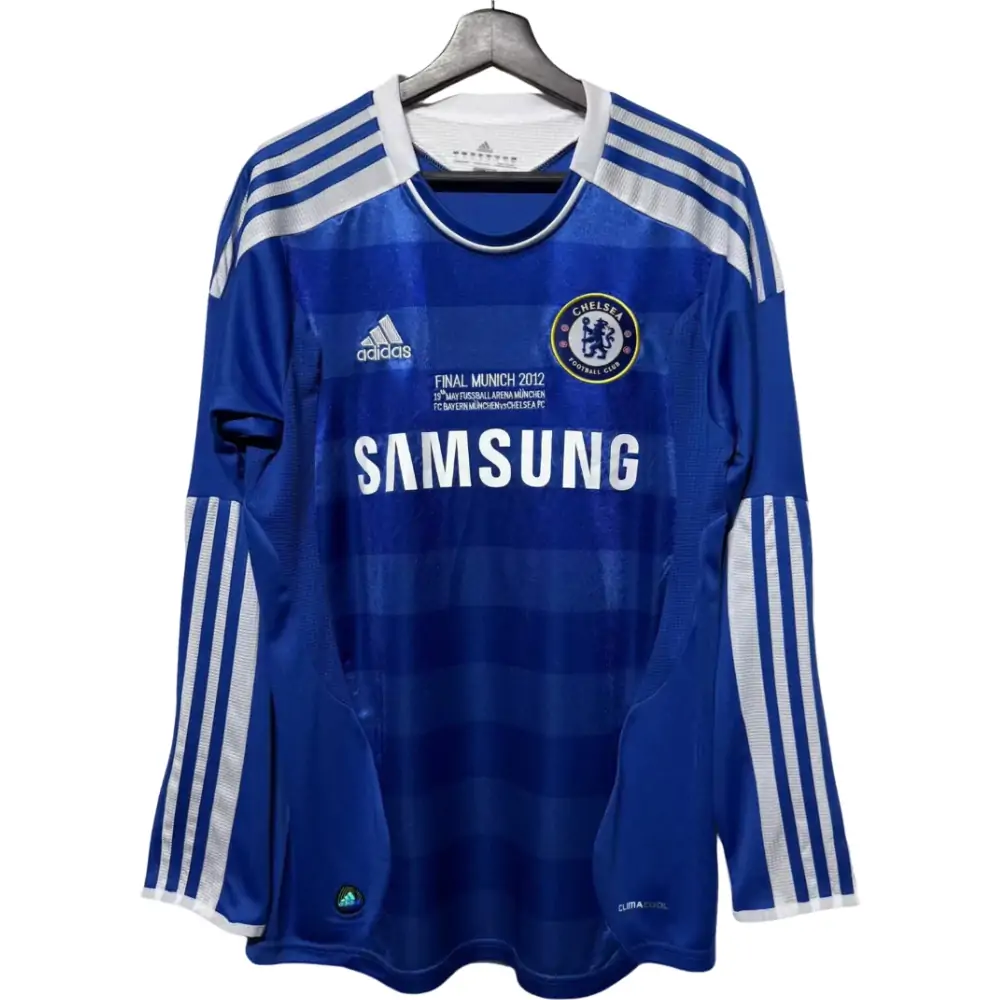 11-12 Chelsea Champions League Home Long Sleeve Jersey - Fans Edition