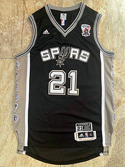 Tim Duncan Throwback San Antonio Spurs Black 21 MN