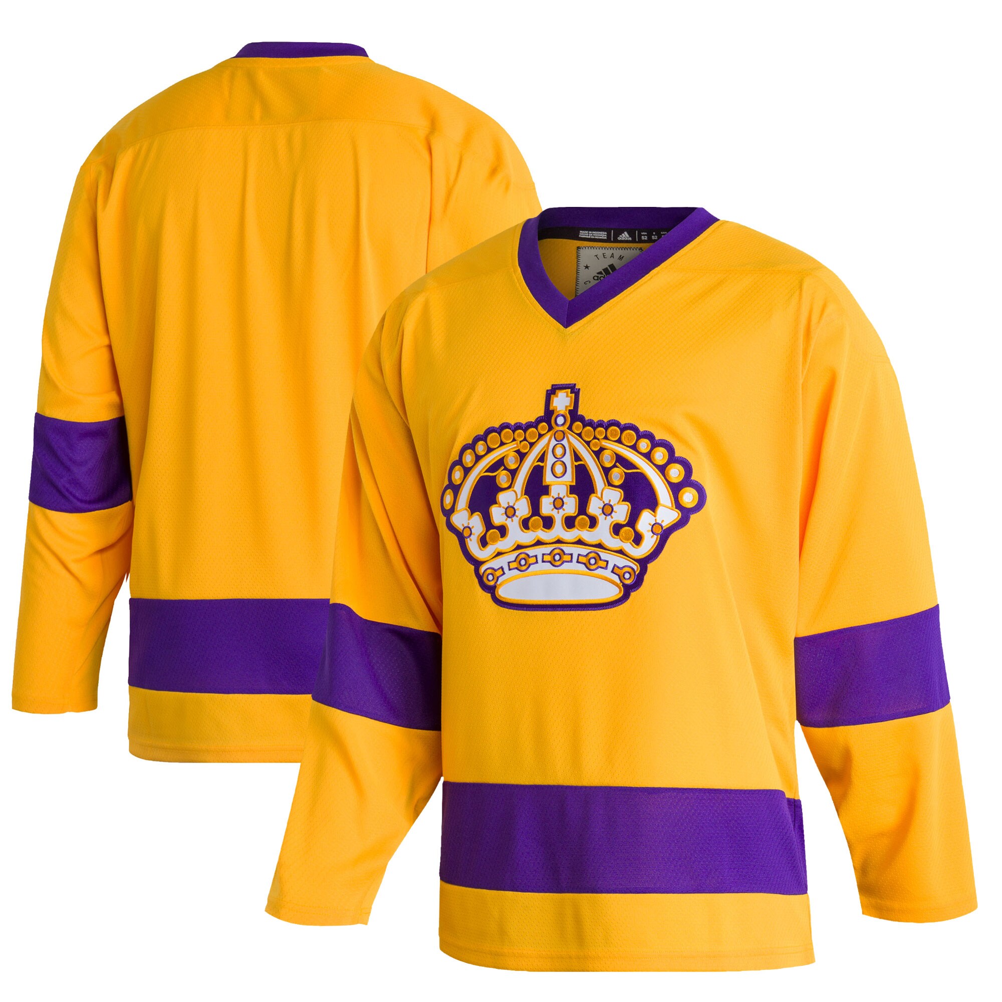 Los Angeles Kings  Team Classics  Blank Jersey – Gold