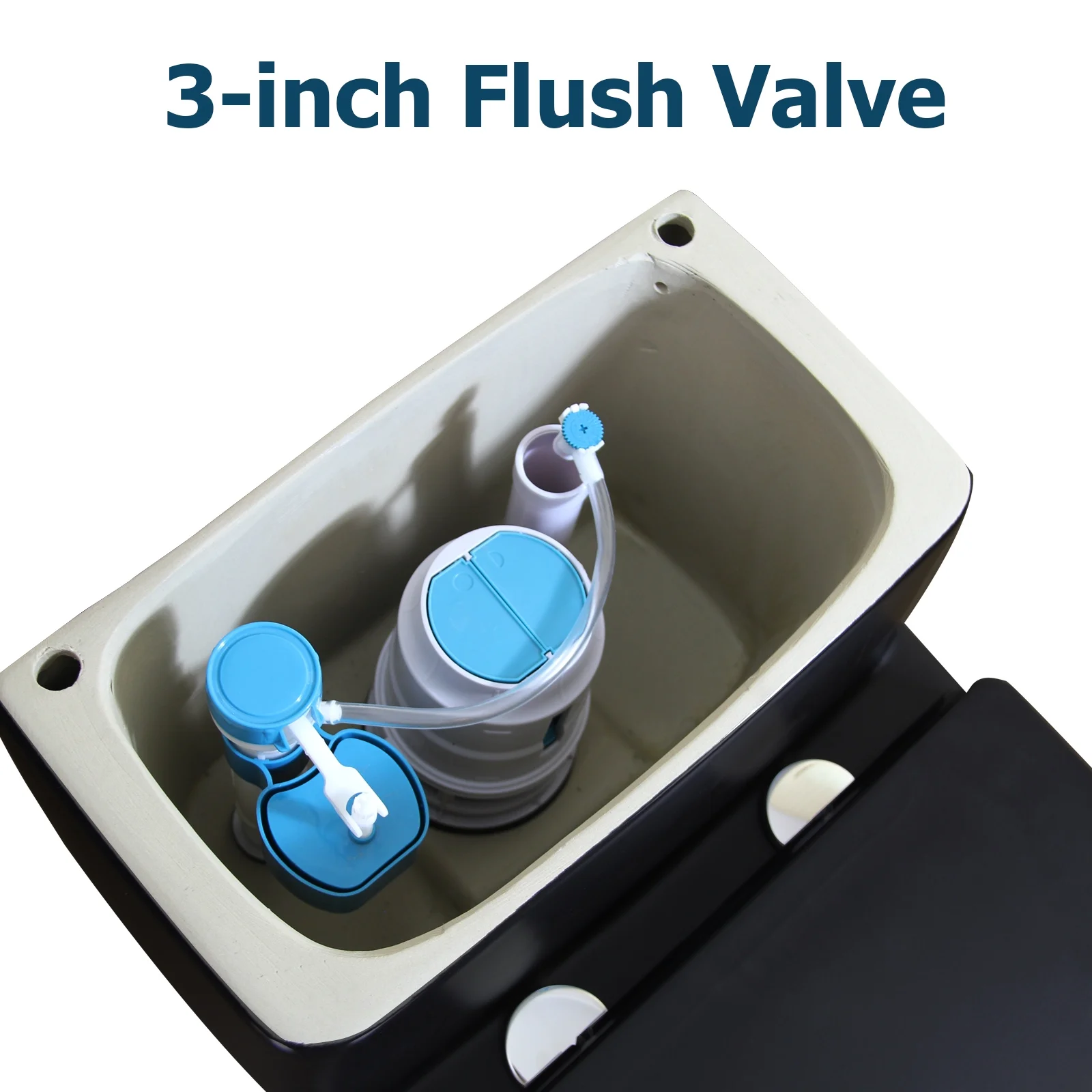WinZo WZ5080B Modern One Piece Toilet Dual Flush 1.28 GPF Comfortable Elongated 17.25