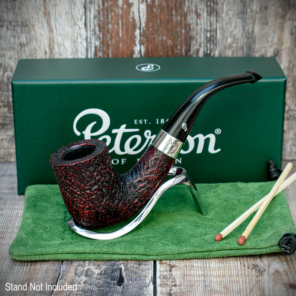 Peterson of Dublin Sherlock Holmes Briar Smoking Pipe - Red Sandblast Rathbone