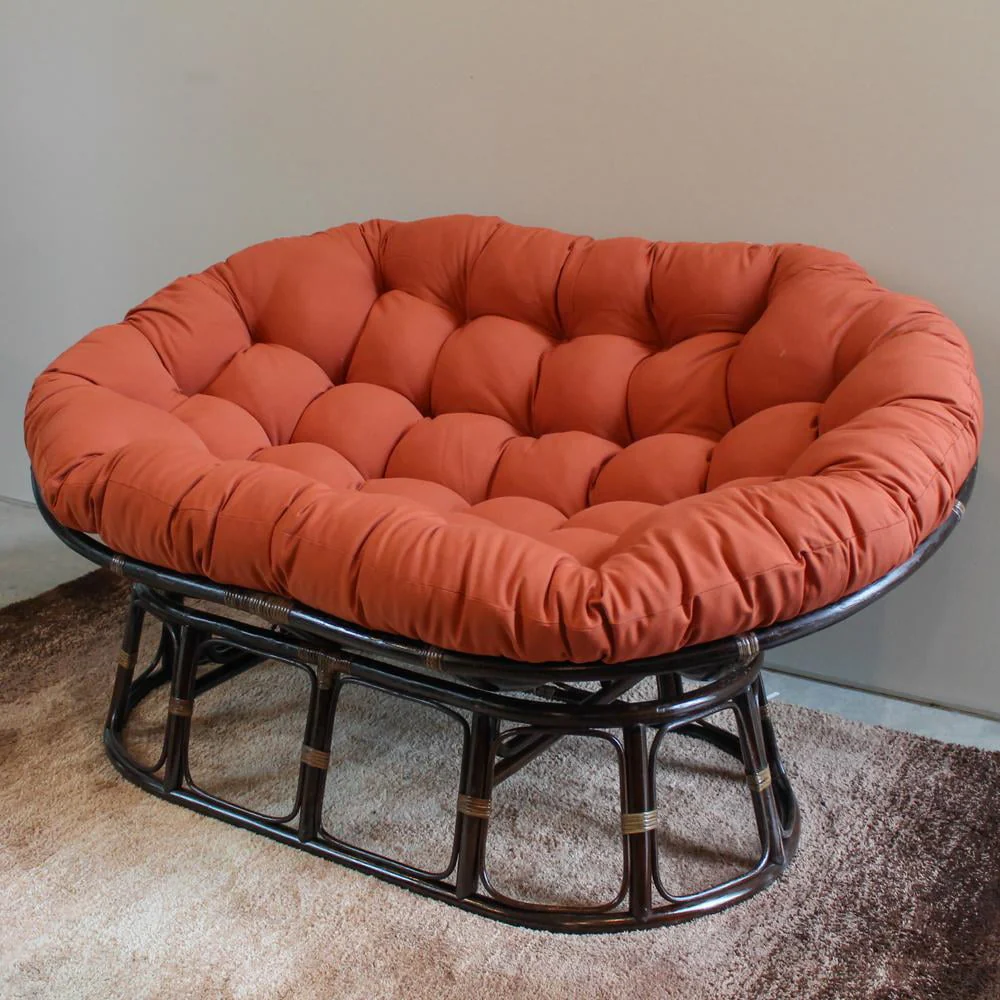 International Caravan Rattan Double Papasan  Chair Frame Only