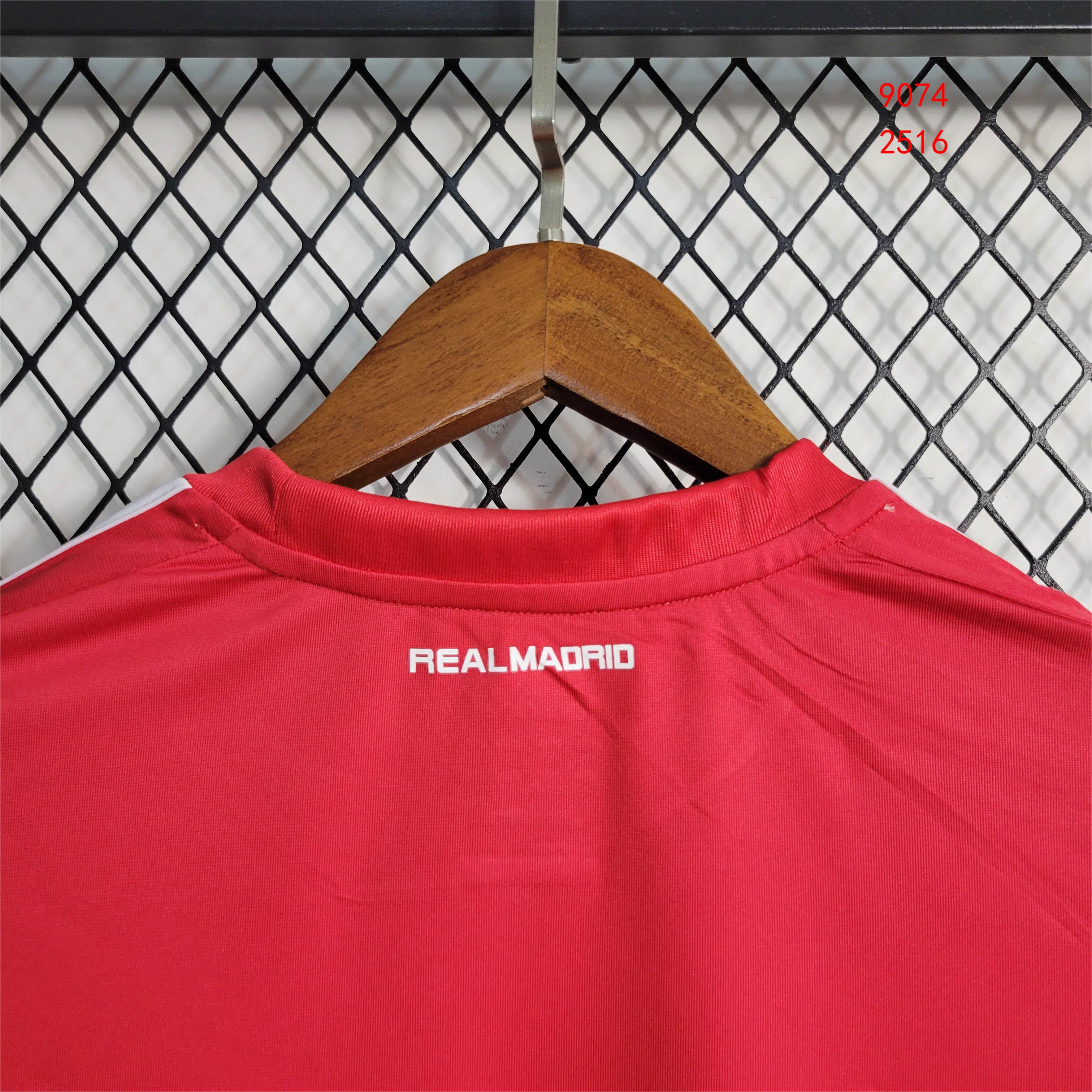 2011/12 Real Madrid Red Retro Long Sleeve Jersey - Fans Edition