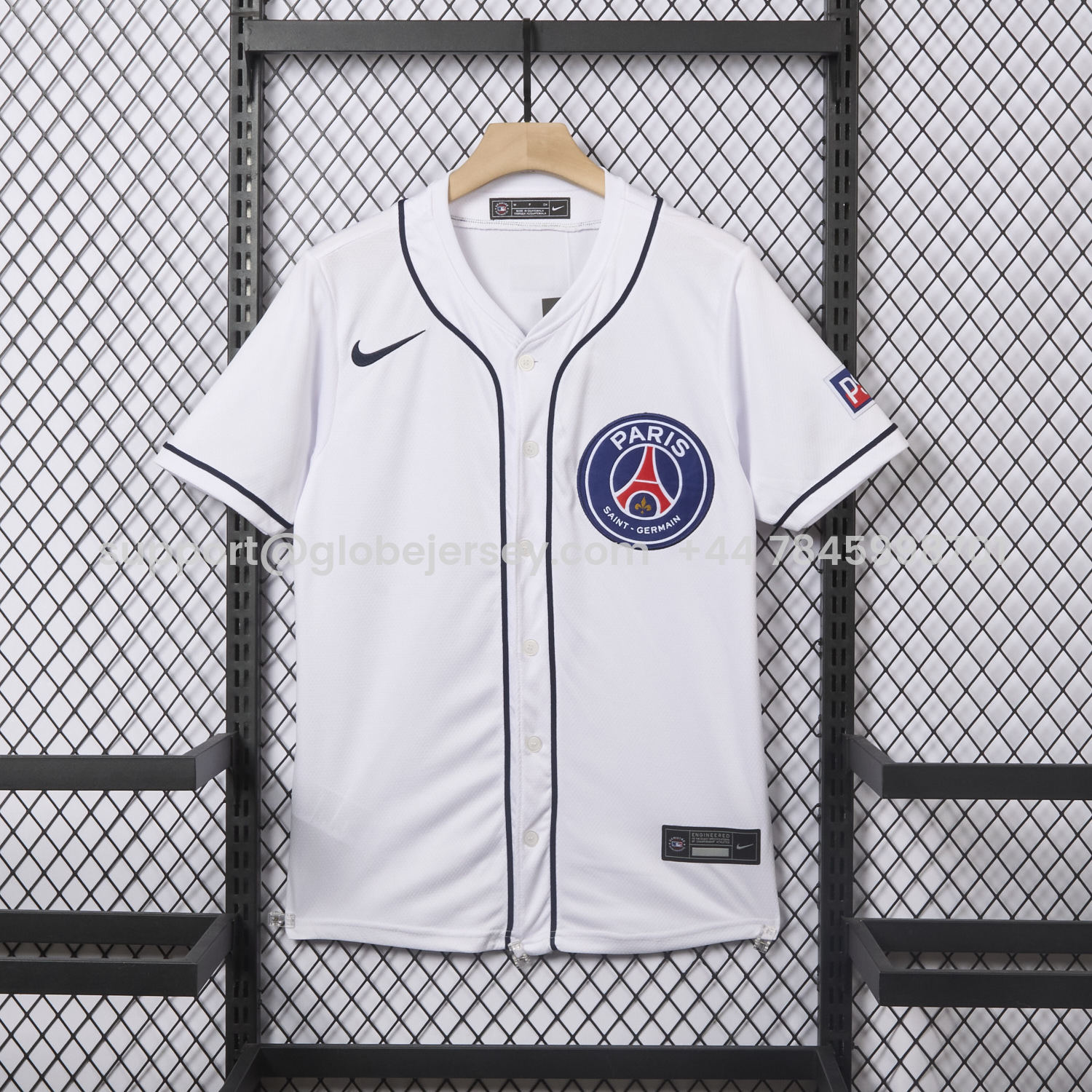 Paris Saint-Germain PSG 25-26 White Limited Baseball Jersey