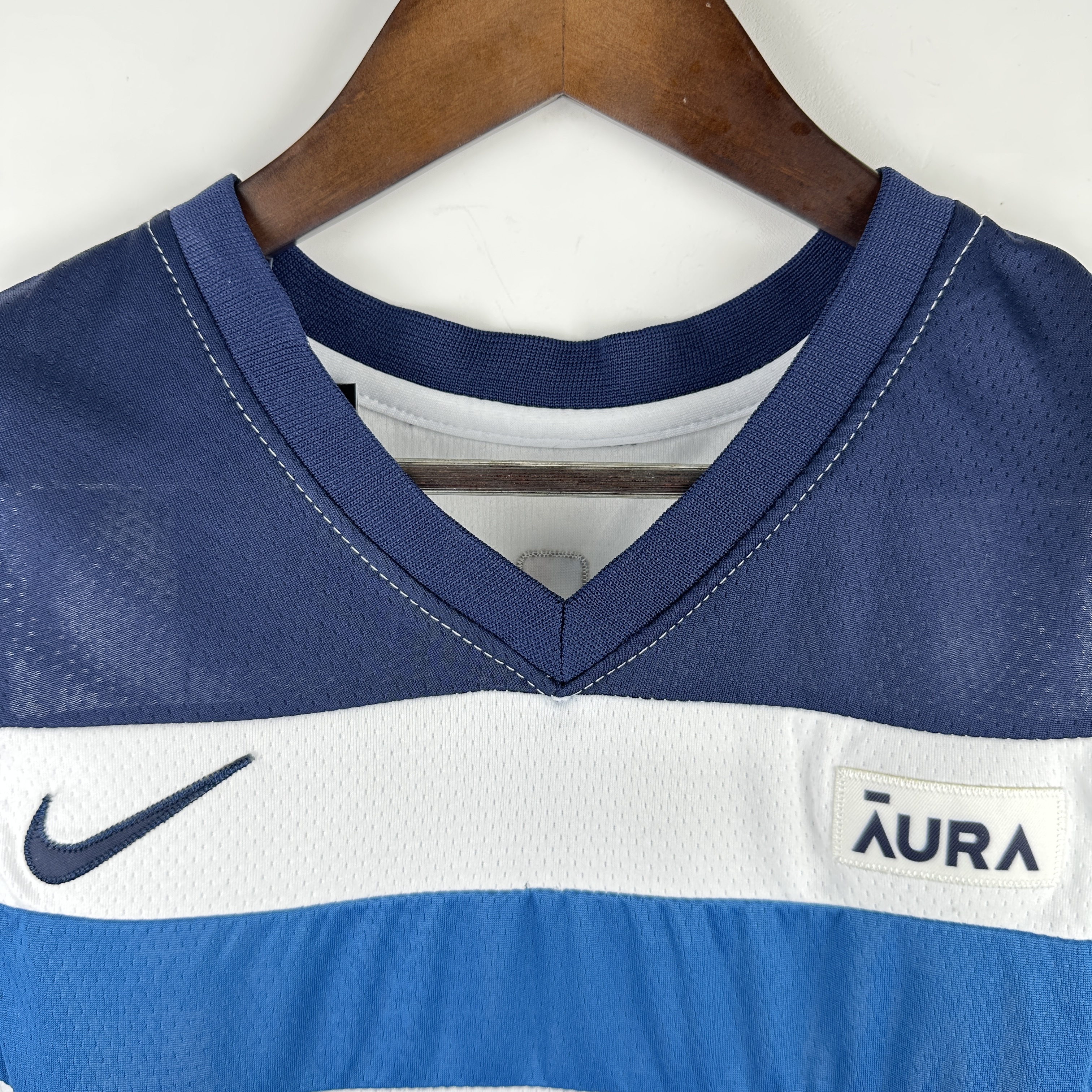 Embroidery Timberwolves White No. 5 Edwards