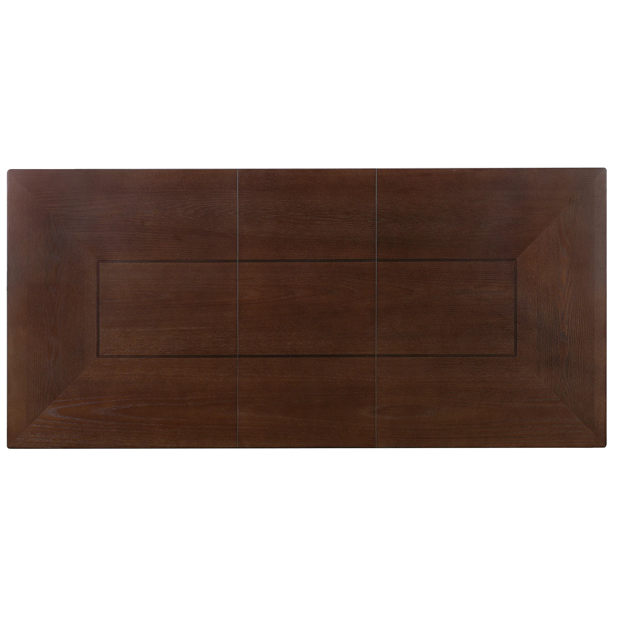 Harper & Bright Designs Farmhouse Extendable Dining Table Set for 6, 7 Pieces Rectangle Dining Table with 6 Upholstered Chairs, Wood Expanding Kitchen Table Set for Dining Room, Brown