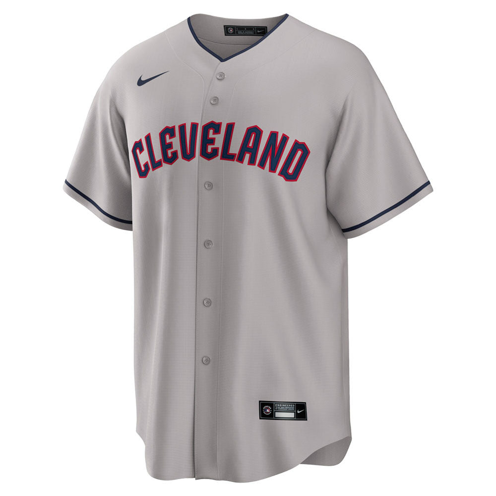 Men's Cleveland Guardians Shane Bieber Road Player Jersey - Gray
