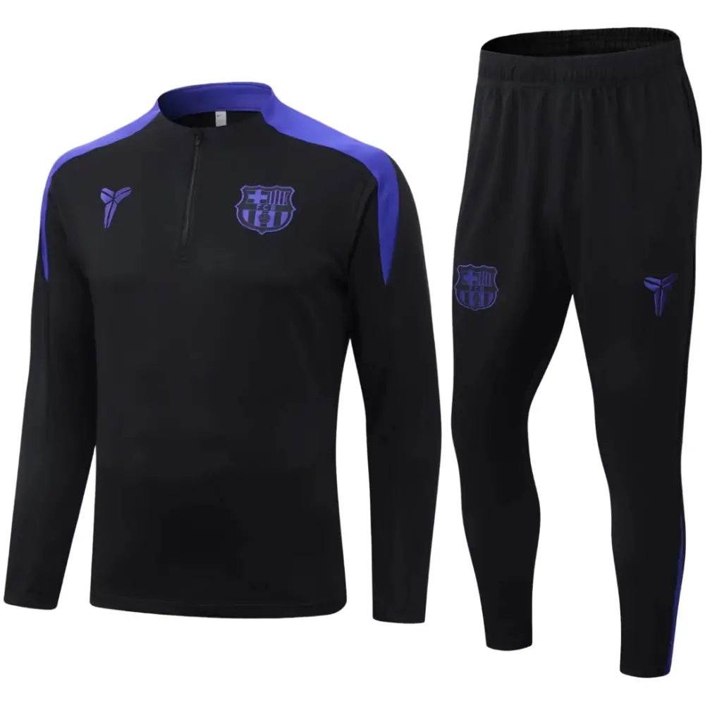 2025/26 Barcelona Black Collaboration Half-Zip Training Jersey
