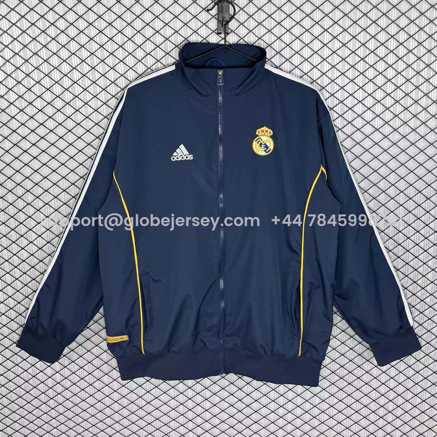 Retro Real Madrid 1998-99 Third Windbreaker Jacket - Blue