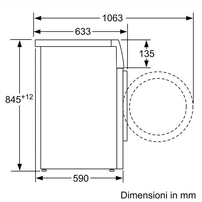 BOSCH - Lavatrice Serie 4 WAN24208II 8Kg 1200g/m Classe A-Bianco