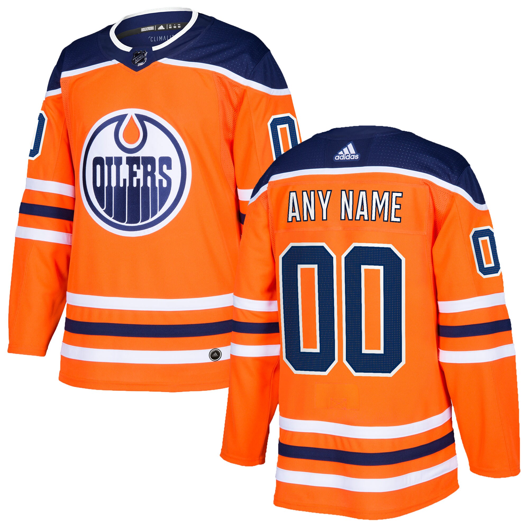 Edmonton Oilers   Custom Jersey – Orange