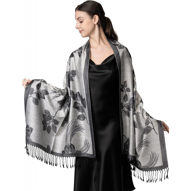 Reversible Paisley Pashmina Rave Scarf