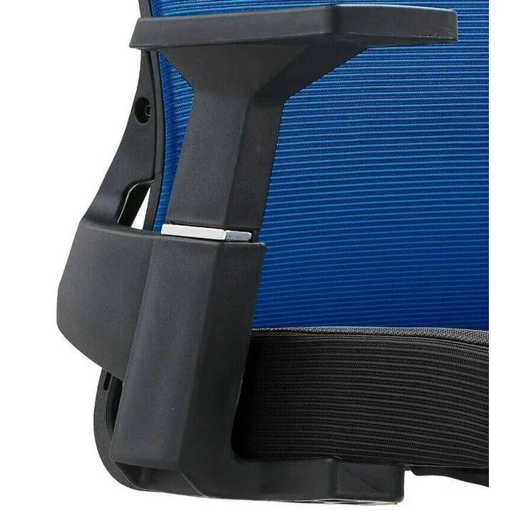 LeisureMod Brio Modern Office Chair Ergonomic Lumbar Support Computer Chair Adjustable Desk Chair with 360 Degree Swivel and Tilt in Blue