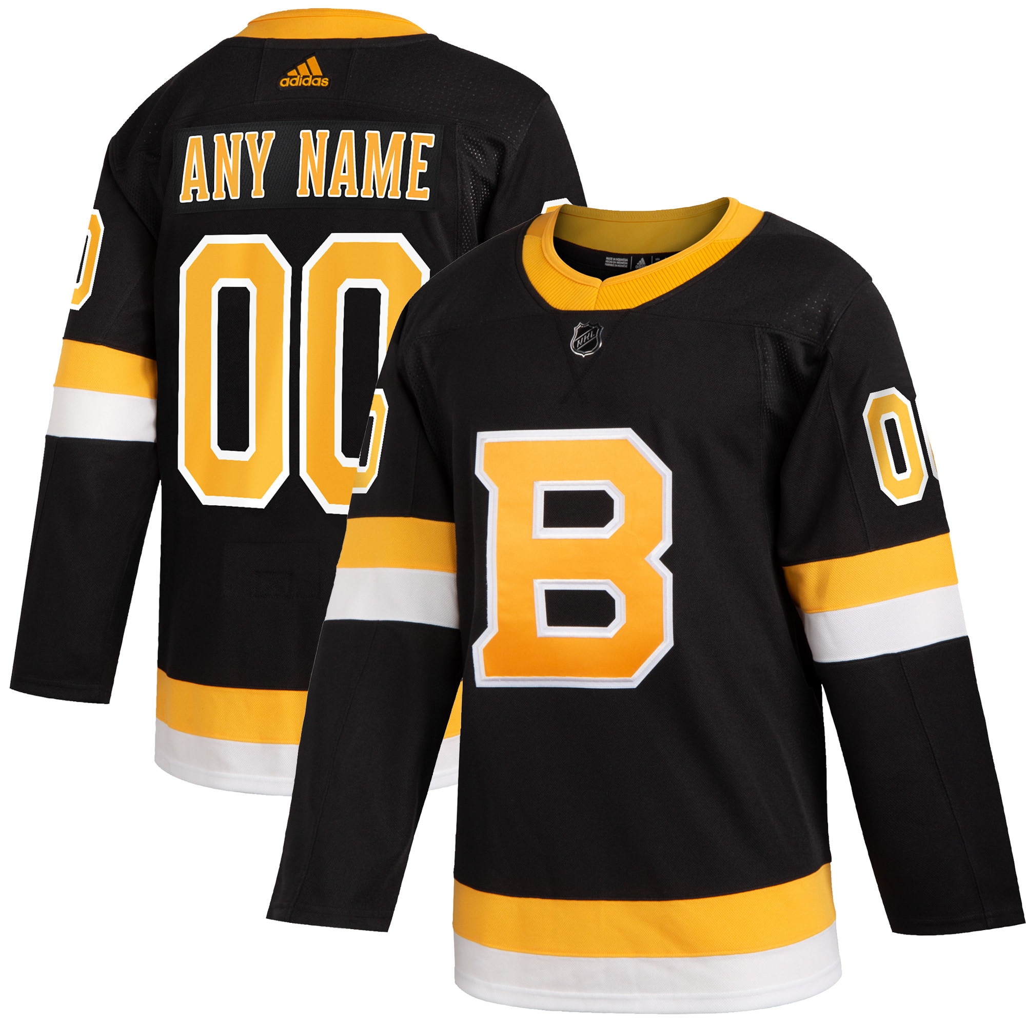 Boston Bruins  2019/20 Alternate  Custom Jersey – Black