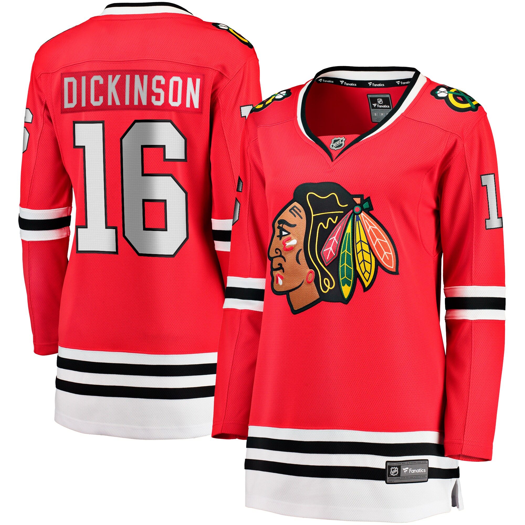 Jason Dickinson Chicago Blackhawks Fanatics Women’s Home Breakaway   Jersey – Red
