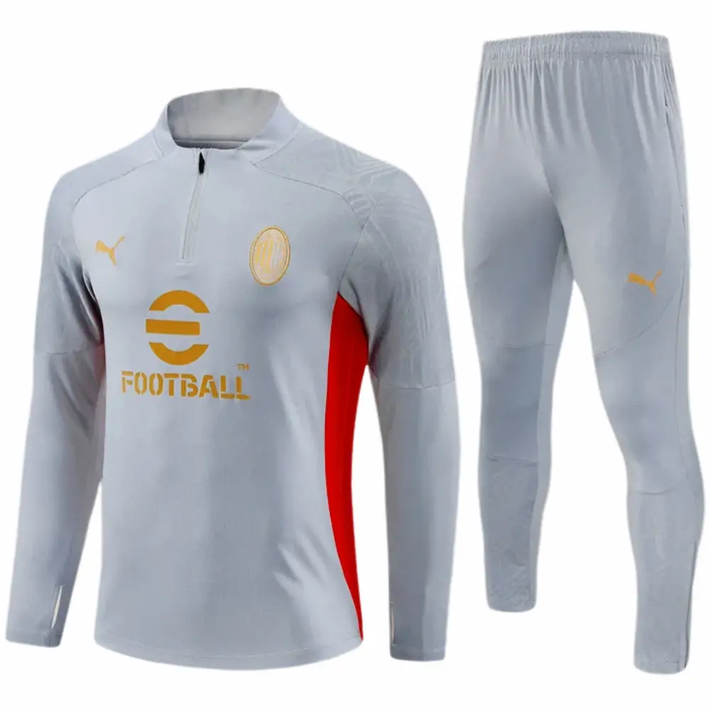 AC Milan grey kids training uniform for the 2024-25 season